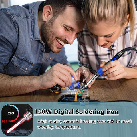KEPIOG soldering stand with magnifier for tiny component viewing.