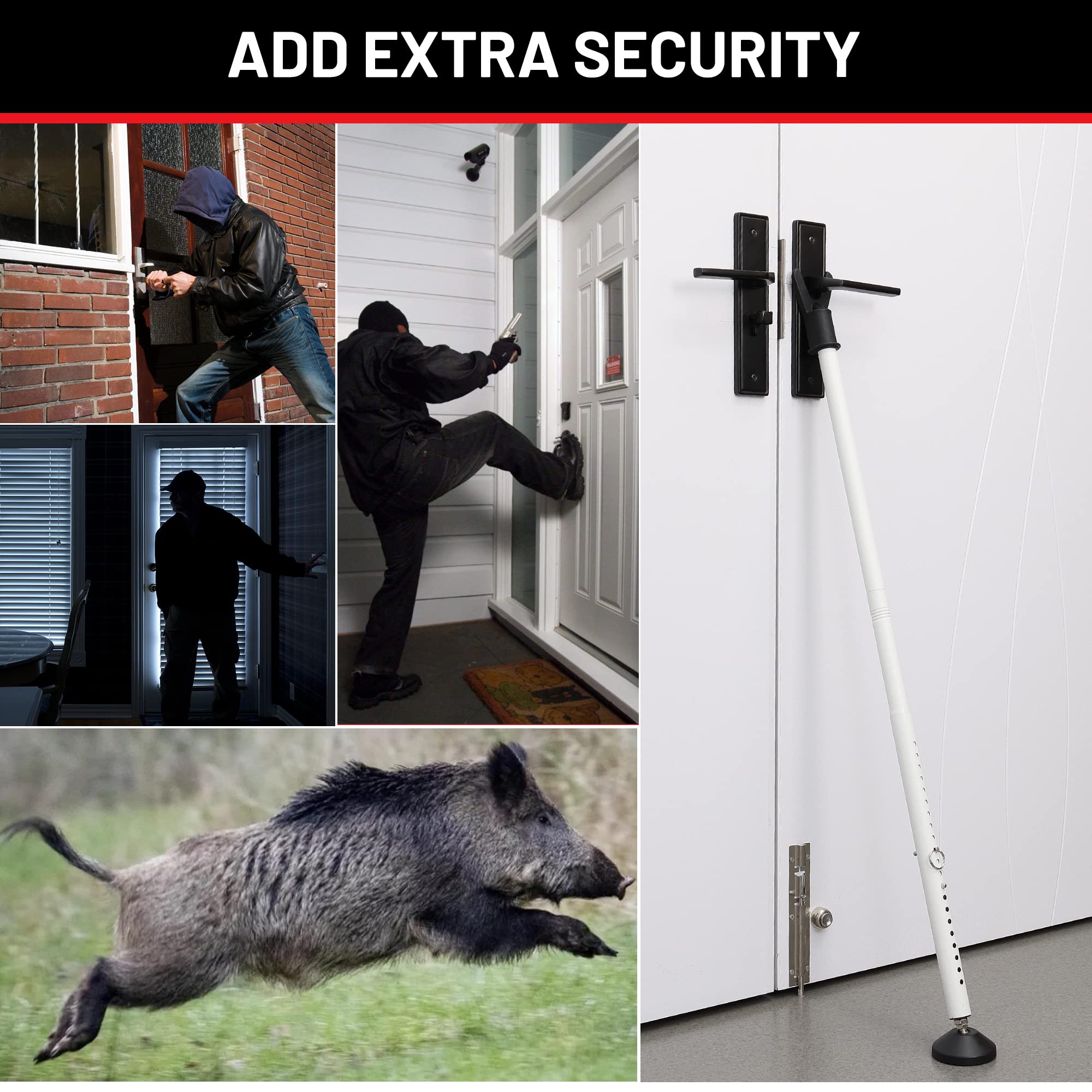 Keplrend door stoppers extended to fit a larger door width.