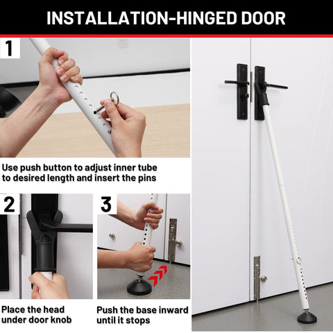 Keplrend door stoppers used on a window application for added security.