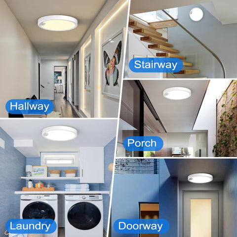 KEPLUG indoor-outdoor capable ceiling light suitable for porch or garage.