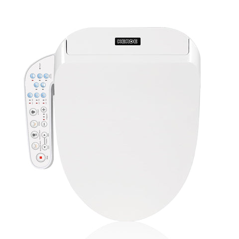 KERDE electric bidet seat front view highlighting luxurious cleansing and modern design.