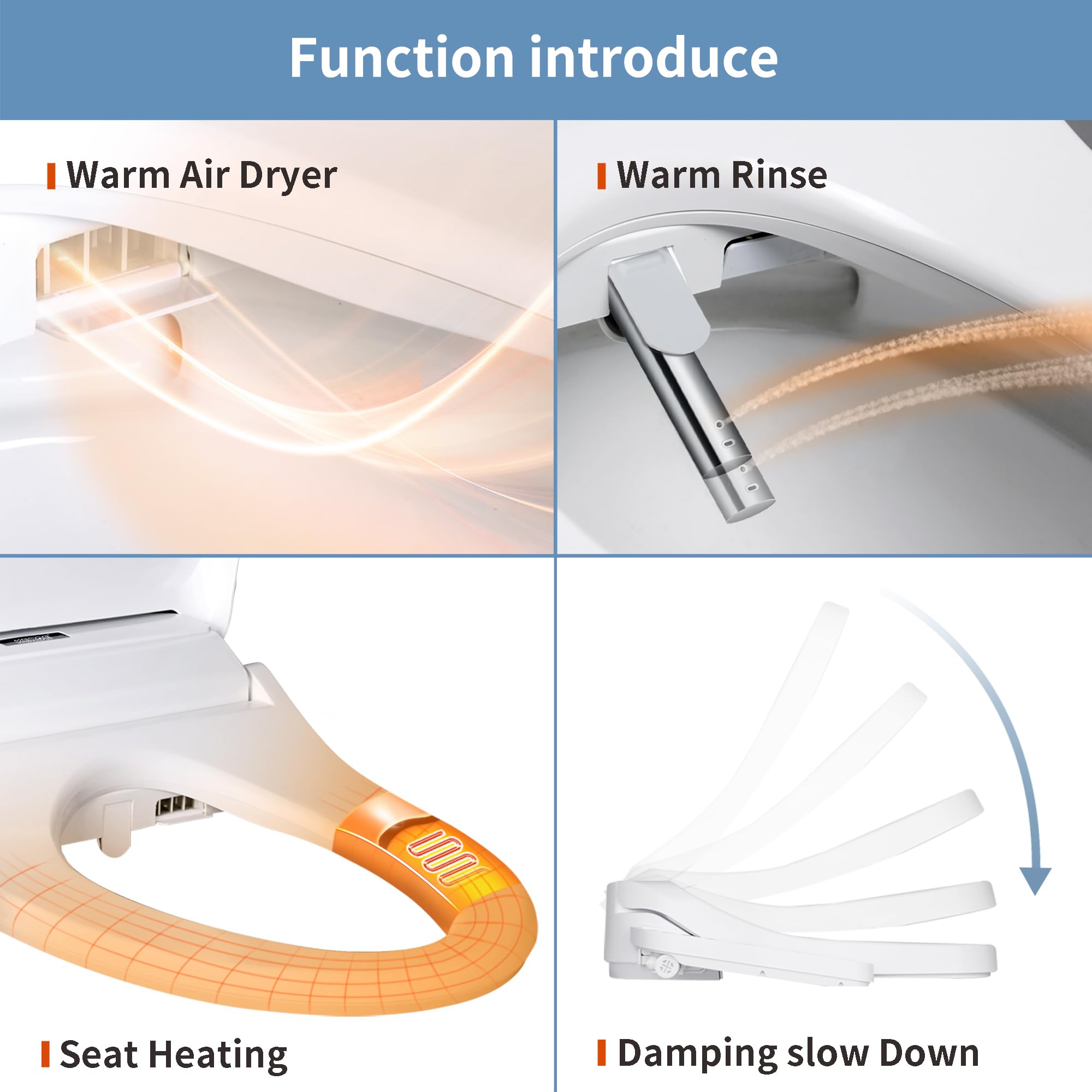 KERDE heated seat shown for winter comfort and consistent warmth.
