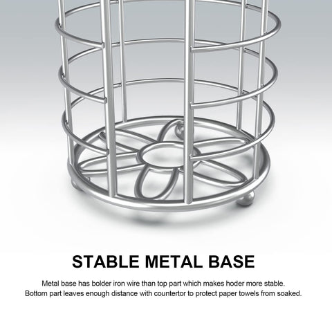 Kerisgo toilet paper holder stand front view showing compact, versatile storage