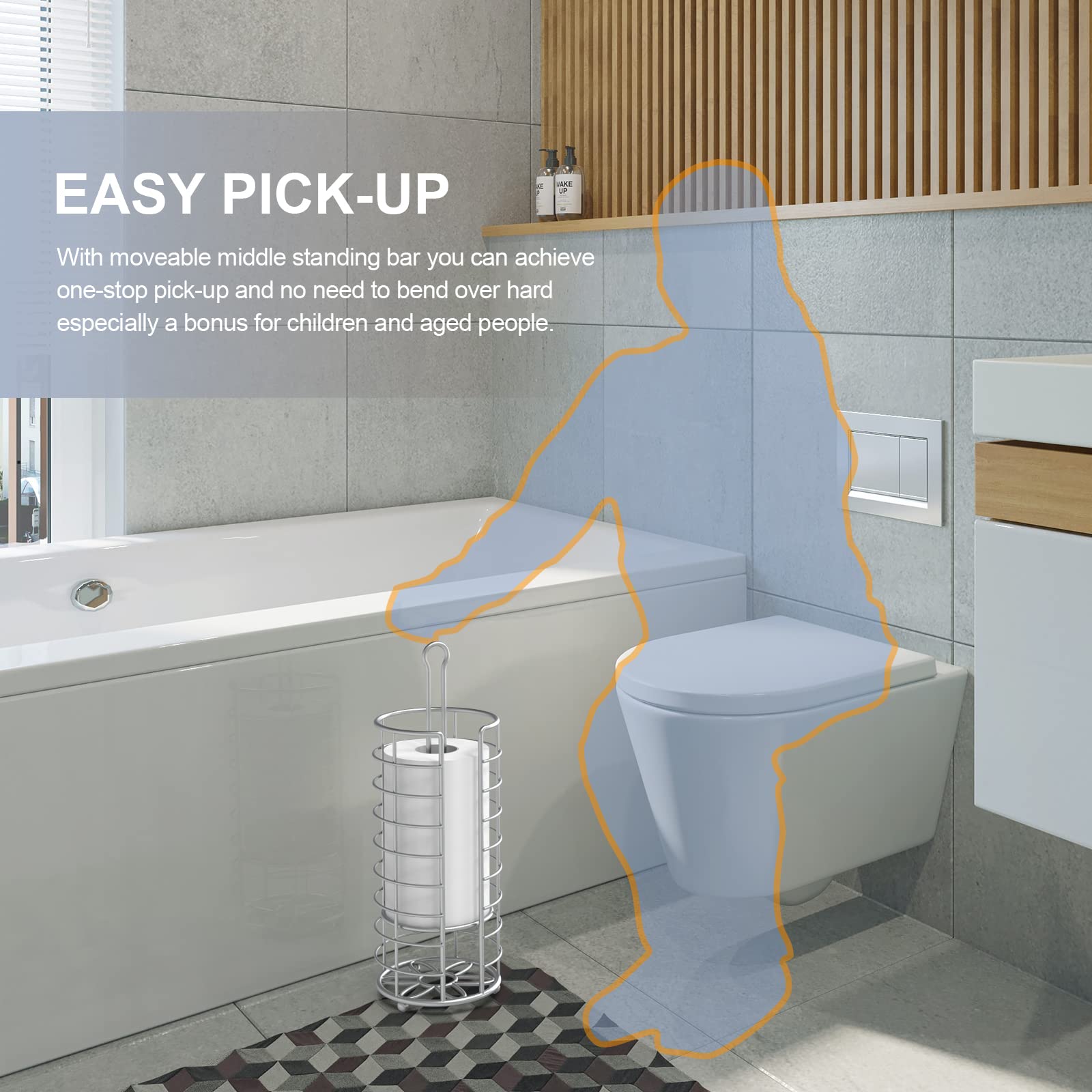 Kerisgo stand open-top storage for quick roll changes