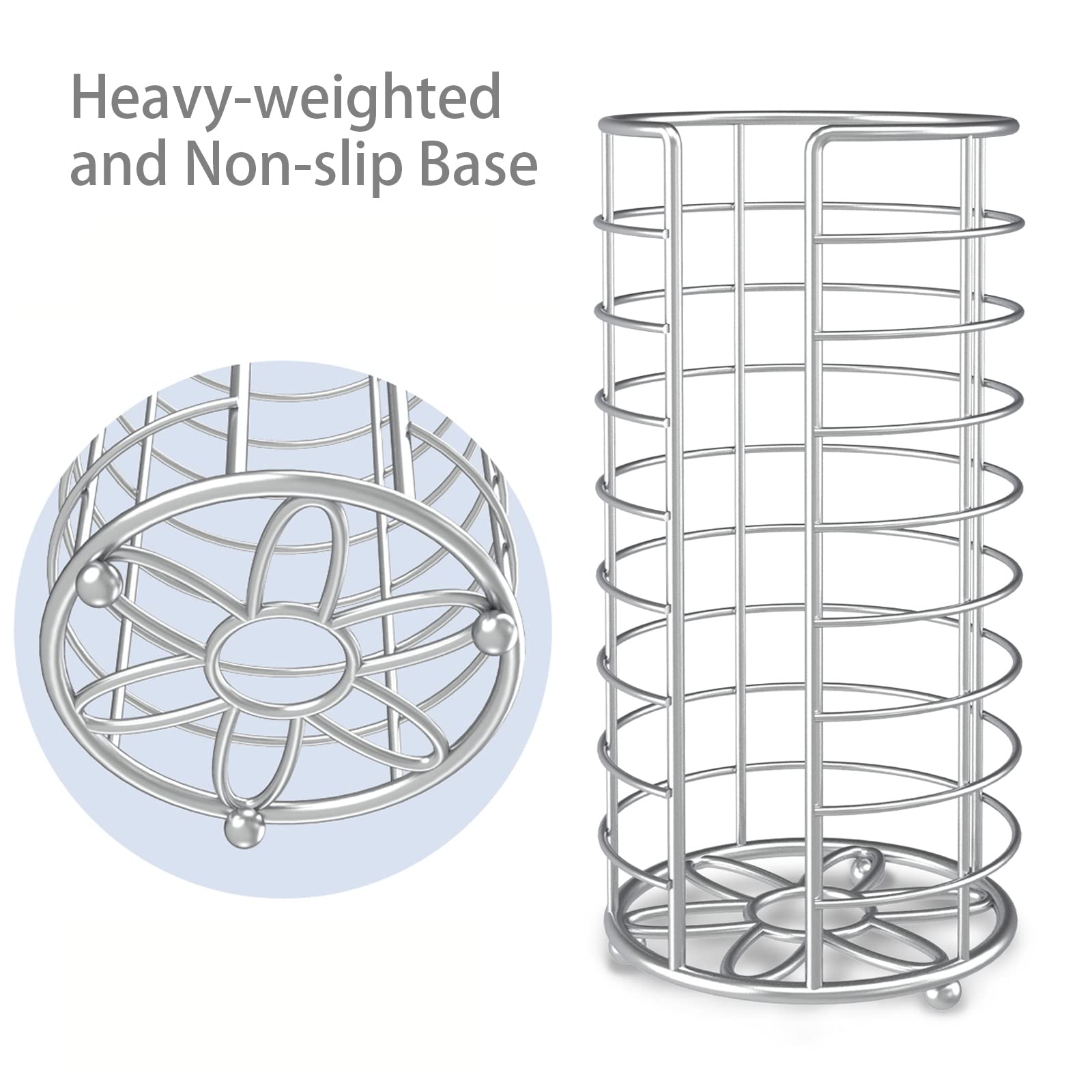 Kerisgo raised-base design keeps rolls off the bathroom floor