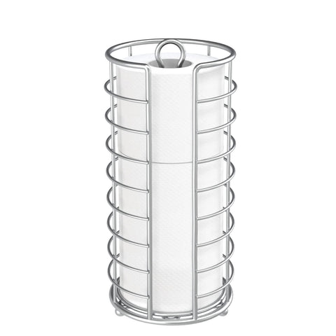 Kerisgo toilet paper holder stand side view with 3-roll capacity and easy access