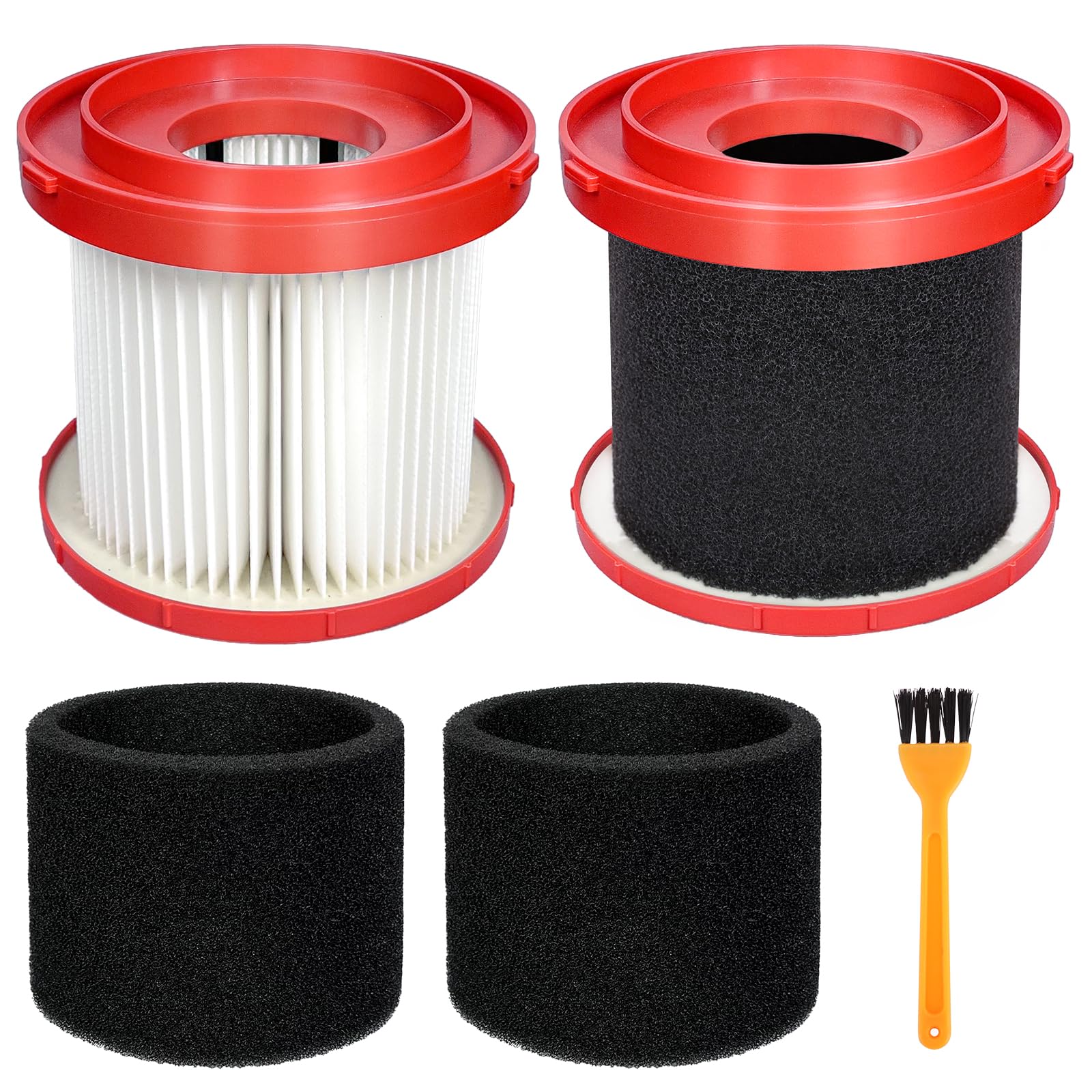 Kerneed 49-90-1900 HEPA filter for Milwaukee 0880-20, high‑efficiency dust capture