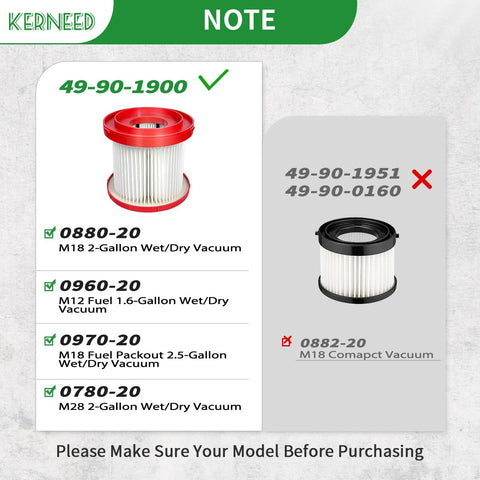 Kerneed brush included helps clean vacuum components after use