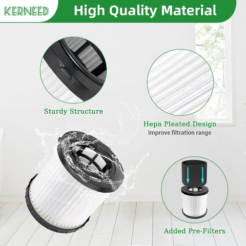Kerneed DCV5801H cleaning brush aids quick maintenance.