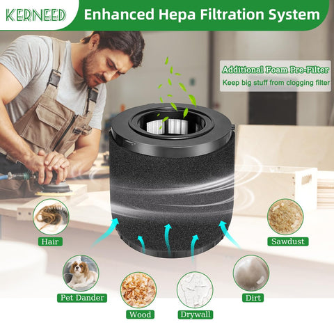 Kerneed DCV5801H easy cleaning process supports long vacuum life.