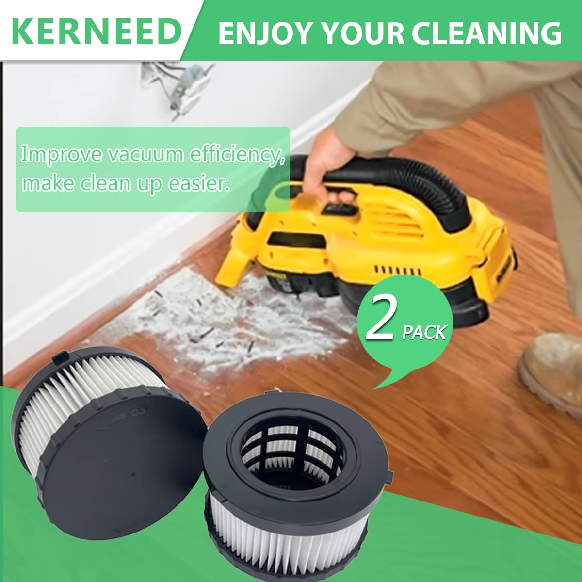 Fits DeWALT wet/dry vacuums for easy installation on job sites.