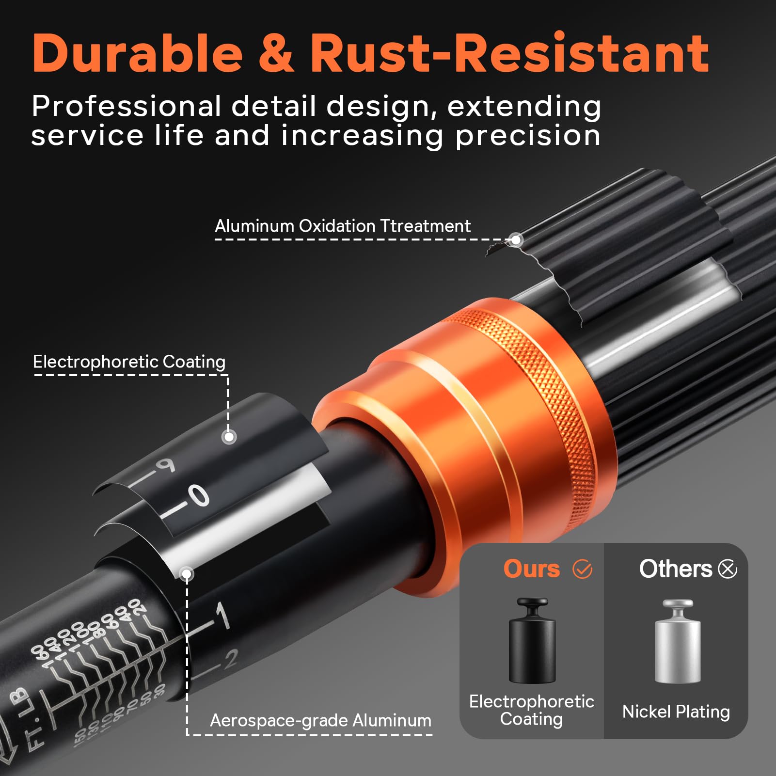 Kerry drive-click wrench in use demonstrates quick torque confirmation during bike maintenance