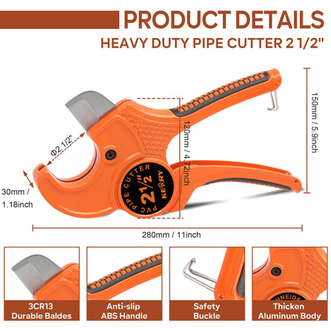 Kerry ratcheting cutter blade provides durable, sharp cutting performance.