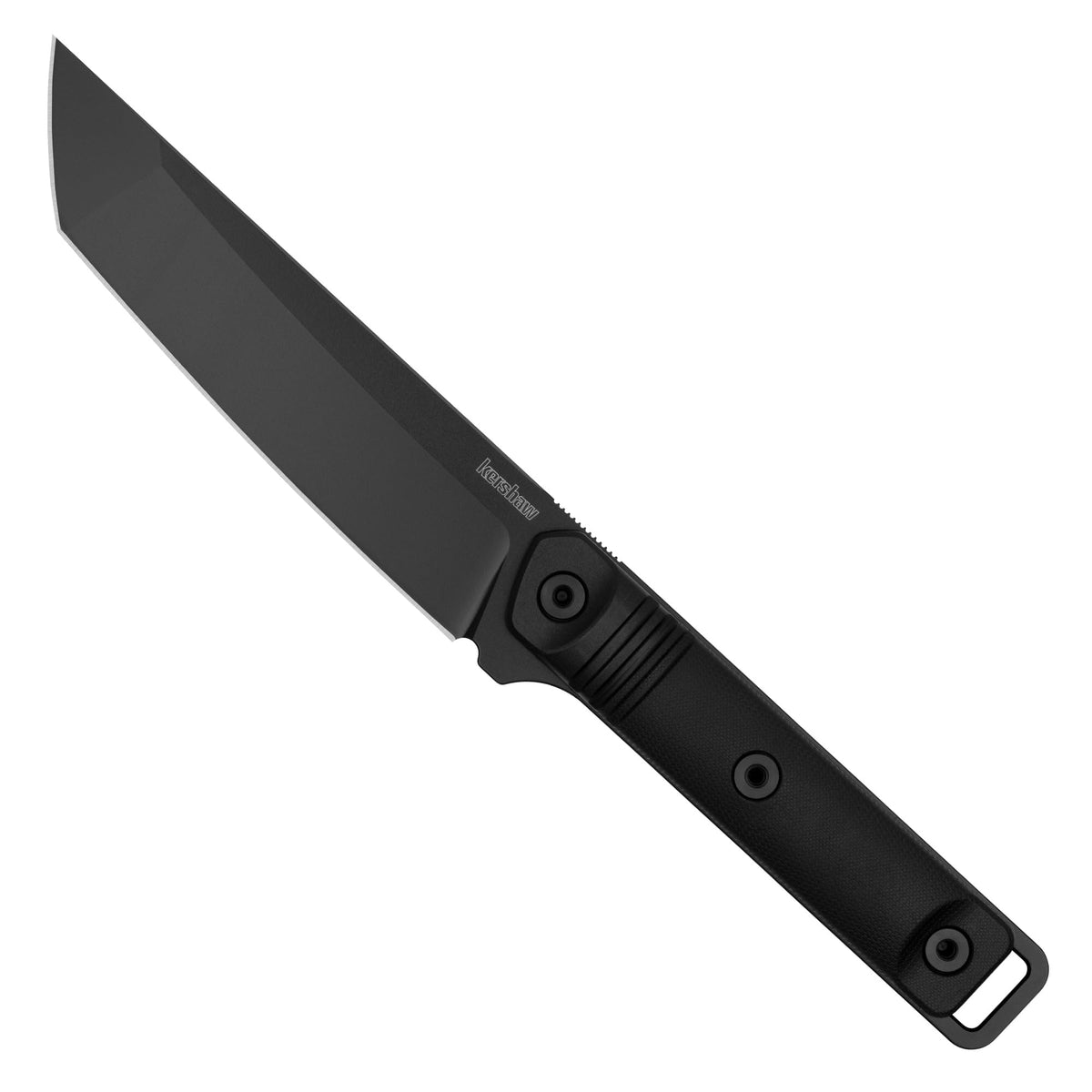 Kershaw Atreides fixed blade with 65Mn steel for rugged outdoor tasks.