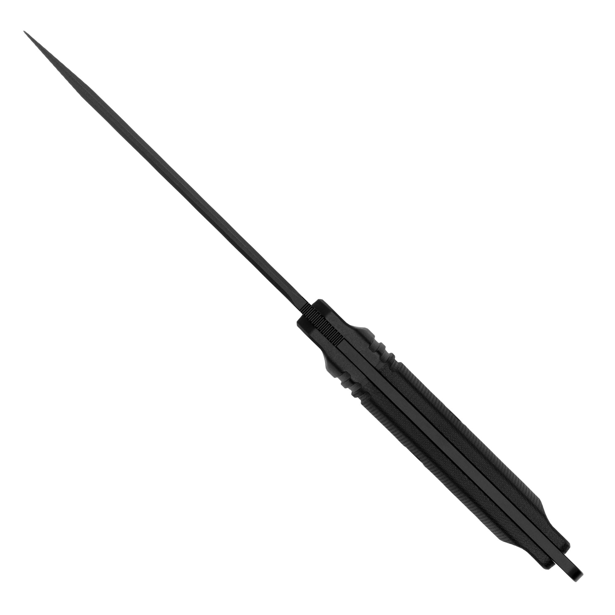 Full tang design offers balanced performance for camping and hiking.