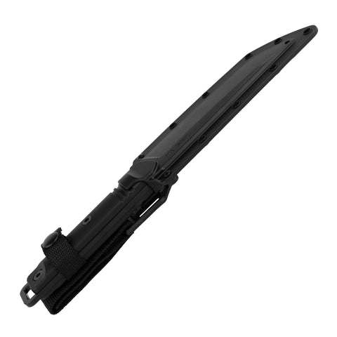 Sheath with reversible carry and Tek-Lok compatibility.
