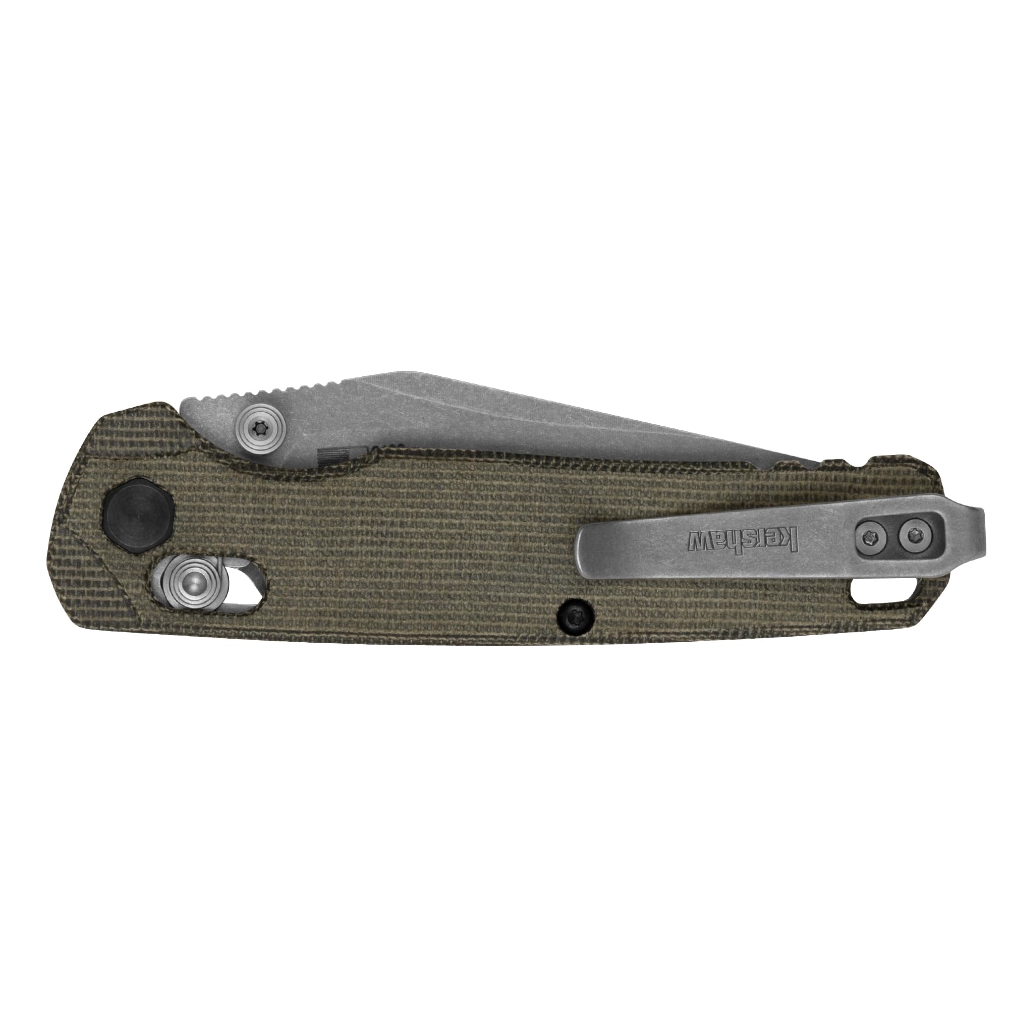 Kershaw Bel Air DuraLock open blade security for safe use.