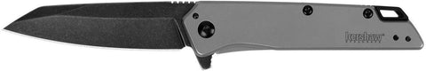 Kershaw Misdirect stainless steel handle with bead-blasted texture for durability
