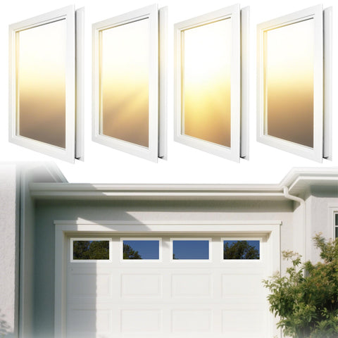 Kerty 4-pack garage door window inserts replace panels and brighten the space