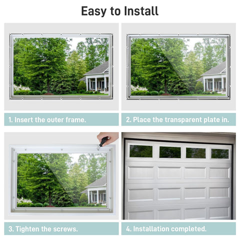 Kerty natural-light garage window improves daytime illumination