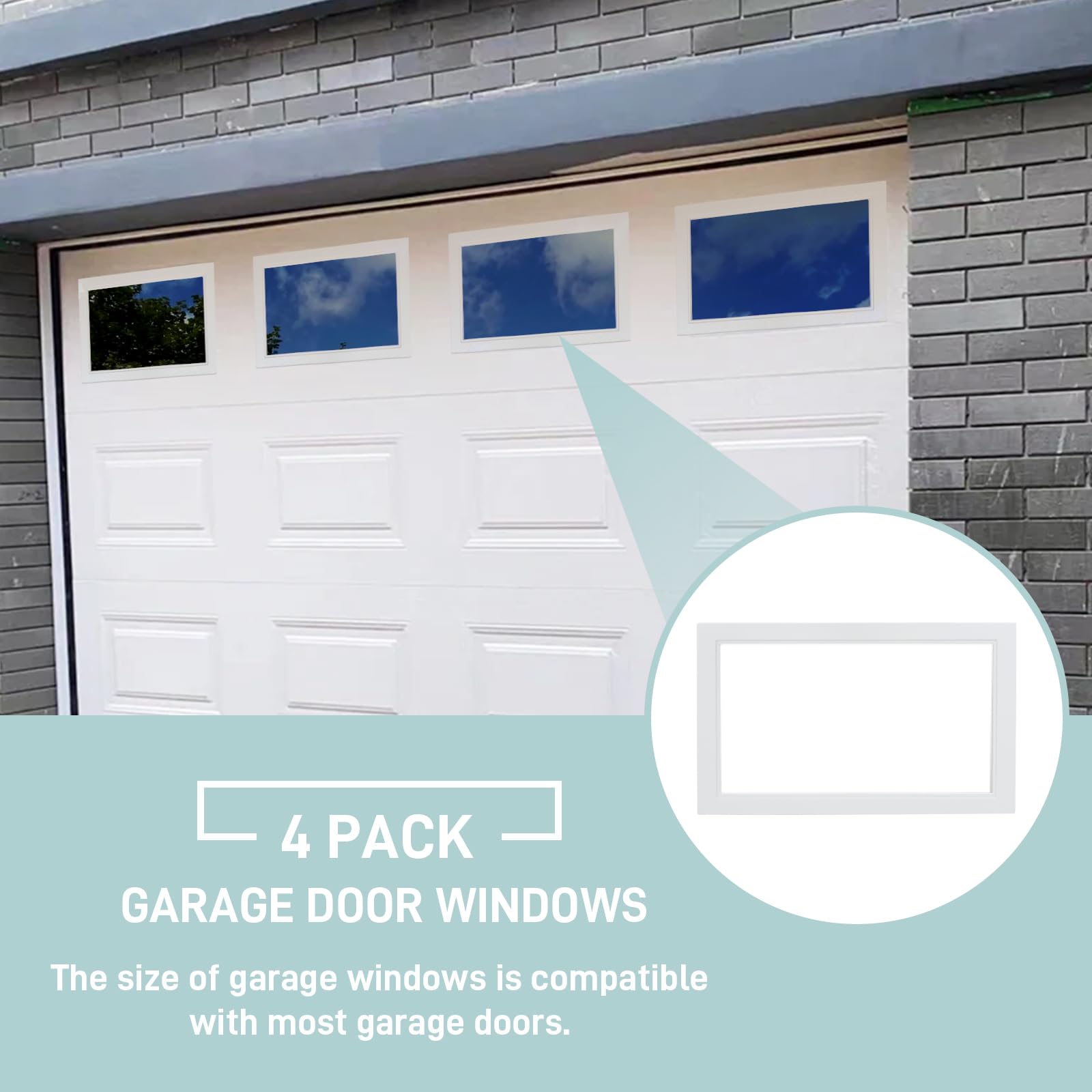 Kerty seamless integrated window set enhances garage aesthetics