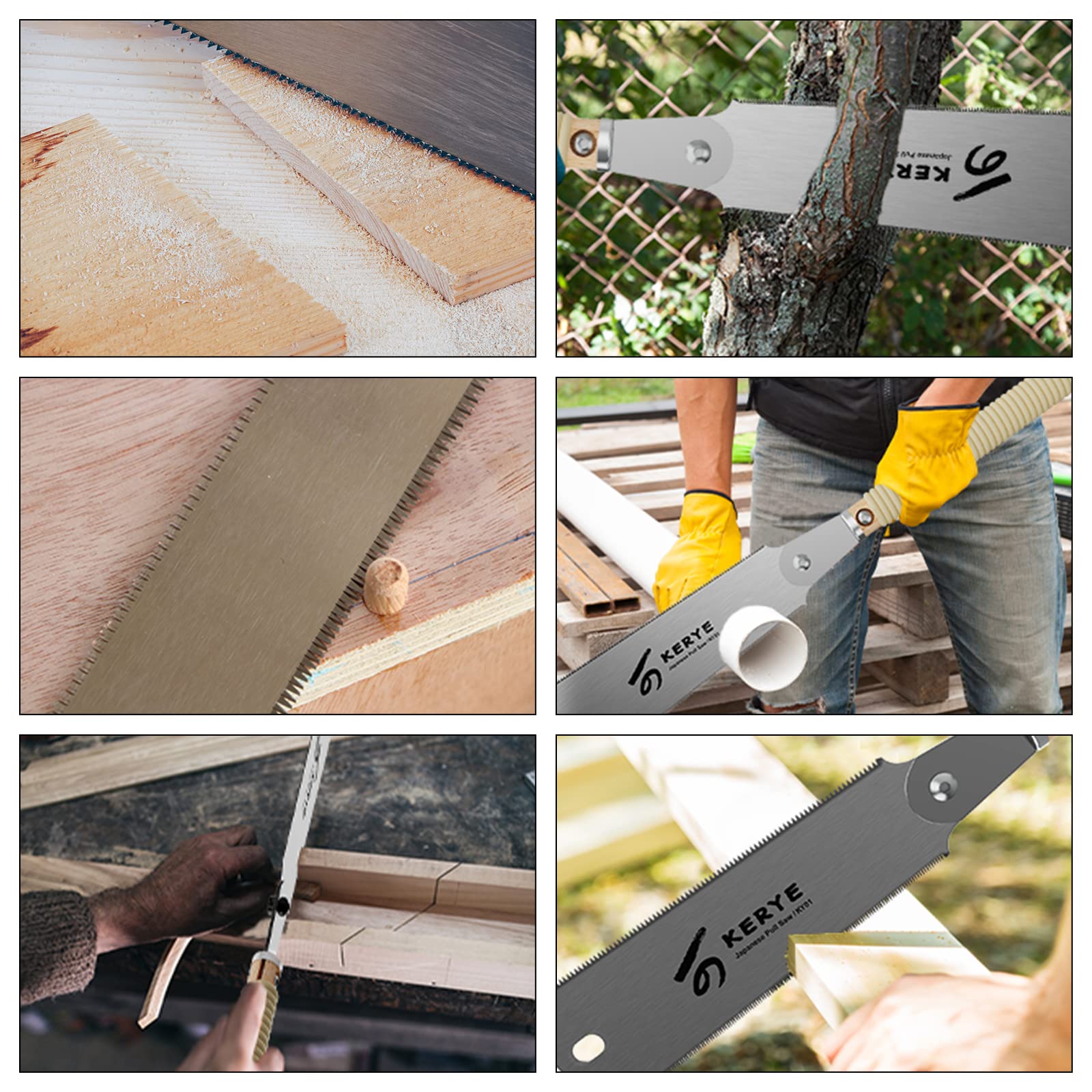Beech and rattan handle provides lightweight ergonomic grip