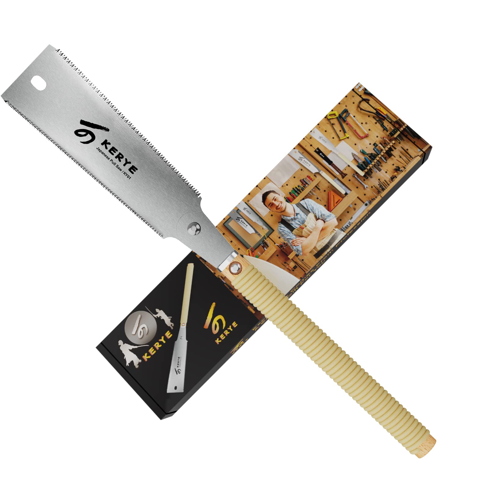 KERYE KY01 pull saw with 9.5-inch blade for fast, precise cuts