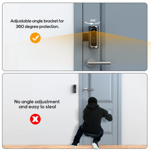 KERZEAT screw-install option for textured surfaces and durable mounting