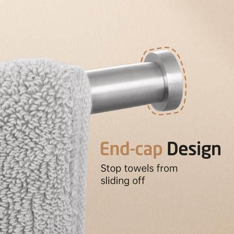 KES 180-degree swing saves space and keeps towels accessible
