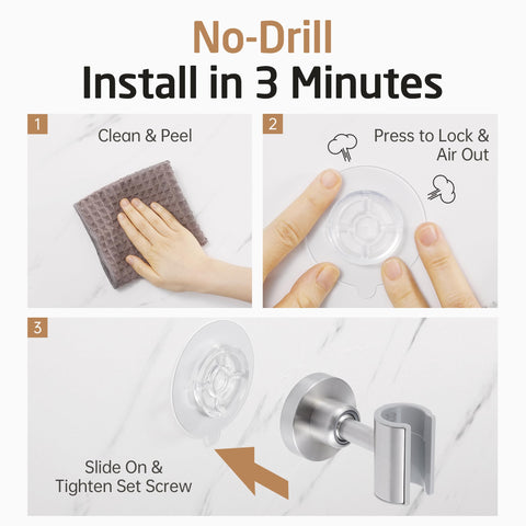 KES drill-free installation in minutes for renters
