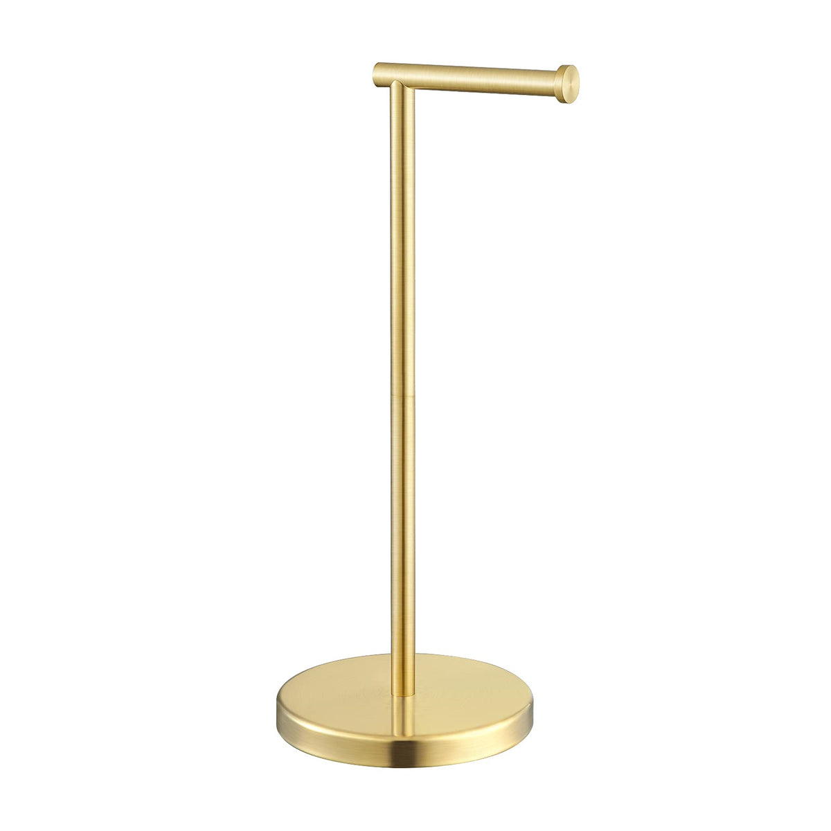 KES Gold toilet paper holder base provides stable pedestal for busy bathrooms.