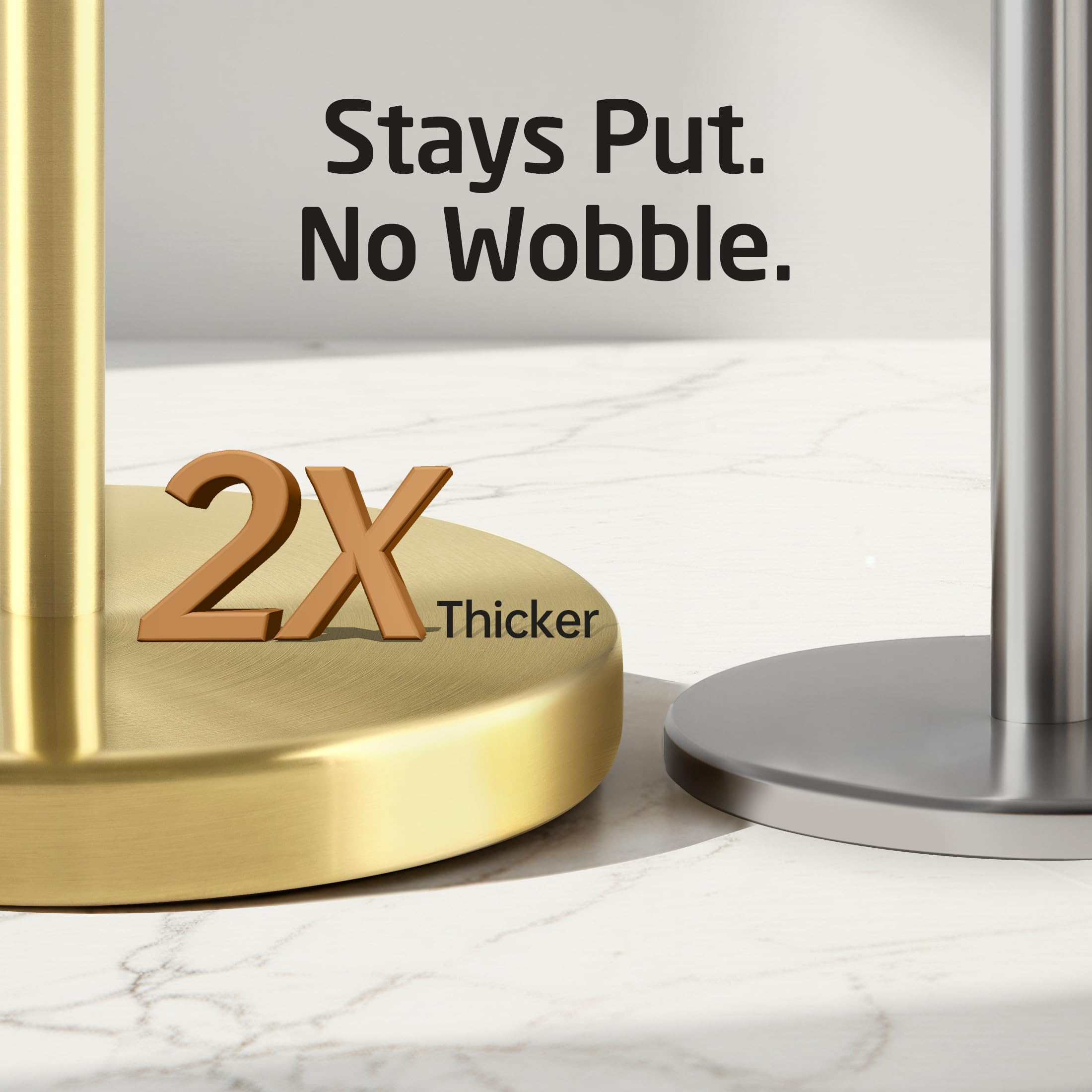 KES Gold toilet paper holder stainless steel 304 resists corrosion.