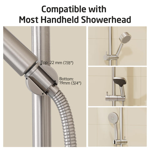 KES No Drill ABS handheld holder remains sturdy with secure grip