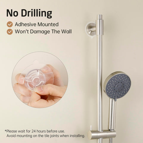 KES No Drill self-adhesive pads enable quick, damage-free installation