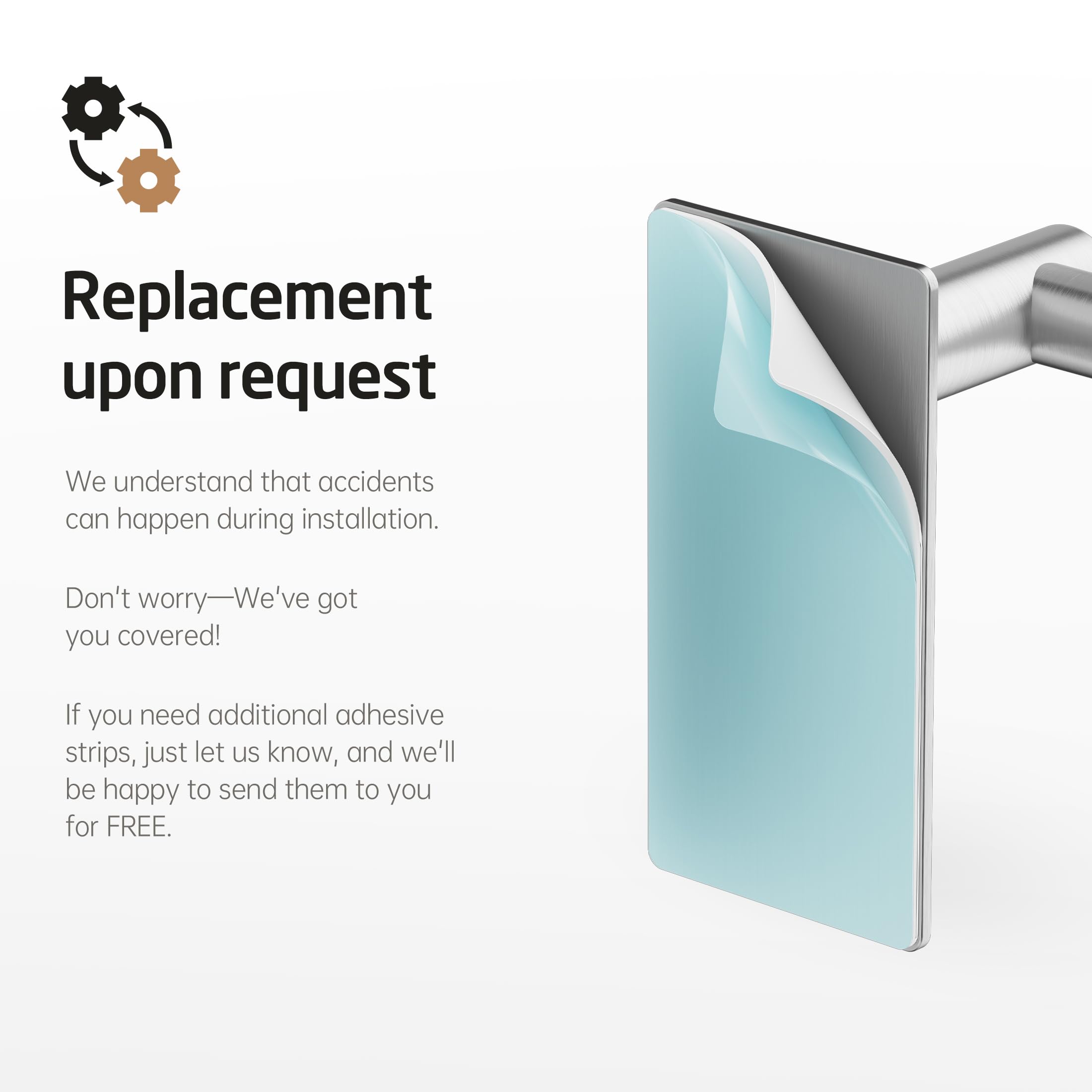 KES no-drill towel bar mounted on smooth tile surface.