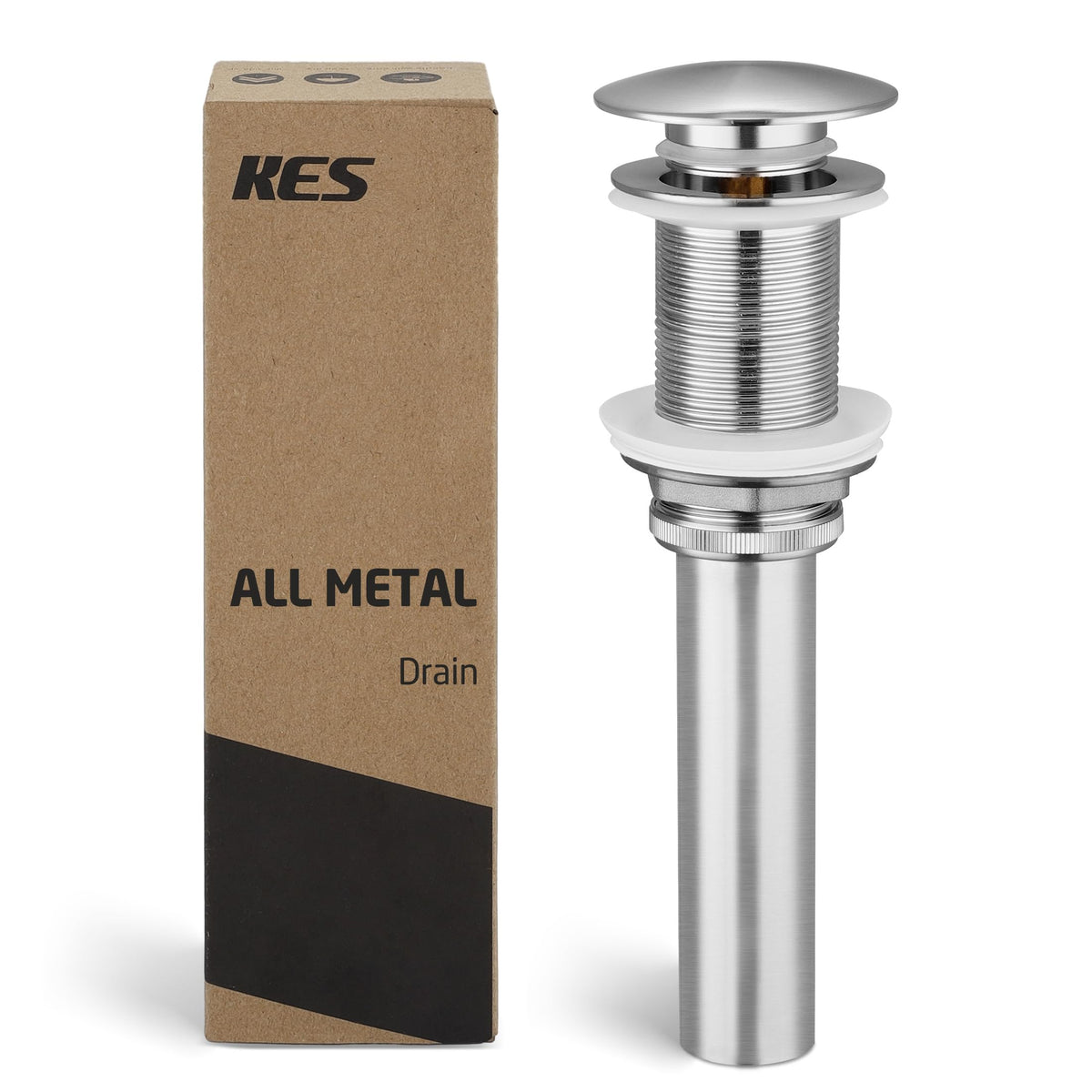 KES S2008D-BN front view shows robust all-metal construction for lasting rustproof performance.