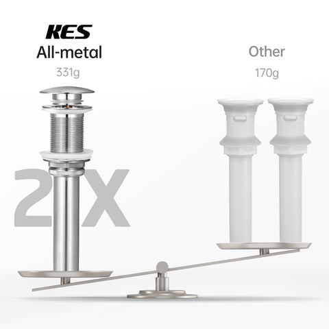 KES S2008D-BN side view demonstrates smooth operation with 1.6–1.9 inch compatibility.