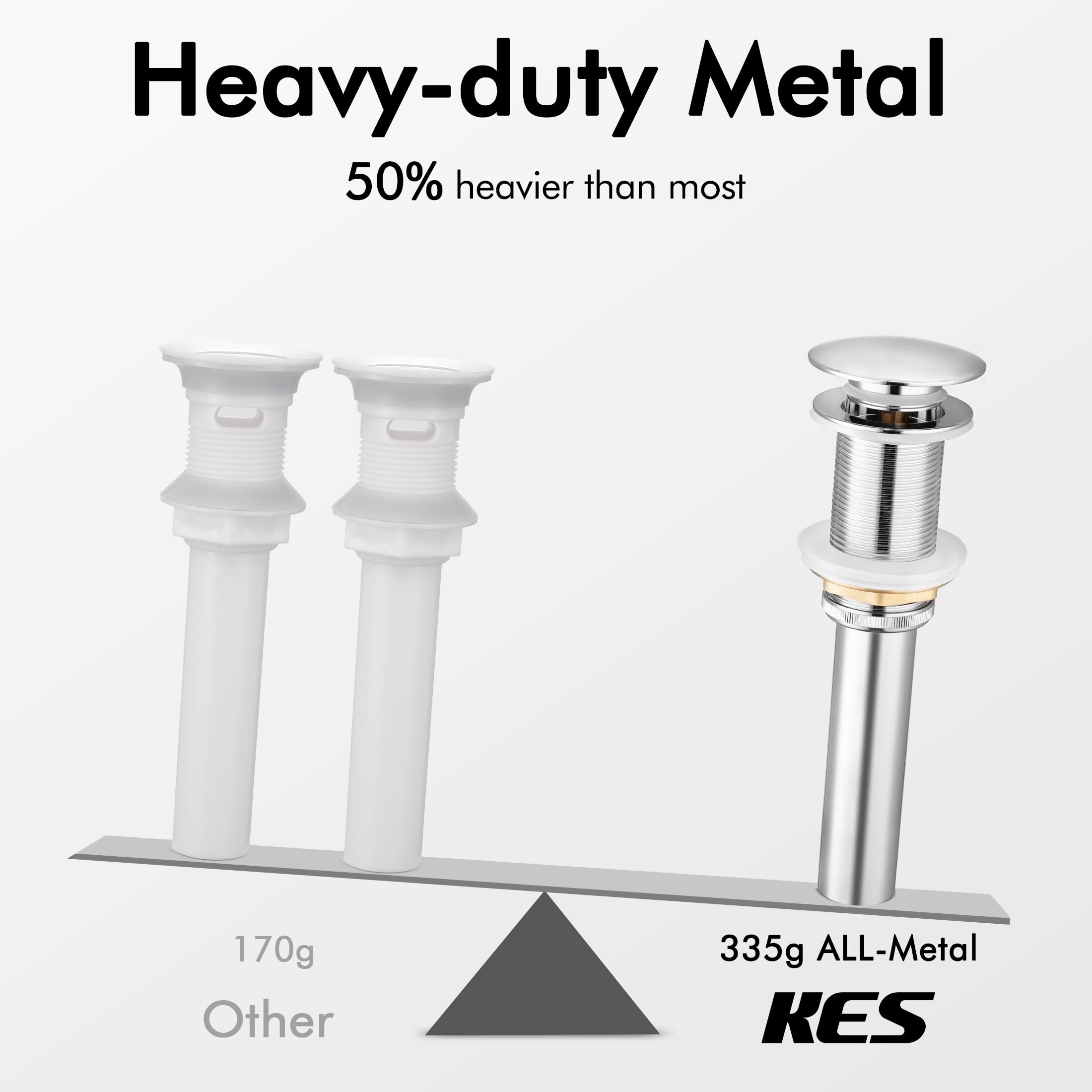 KES S2008D-CH vessel sink hole compatibility 1.6 to 1.9 inches