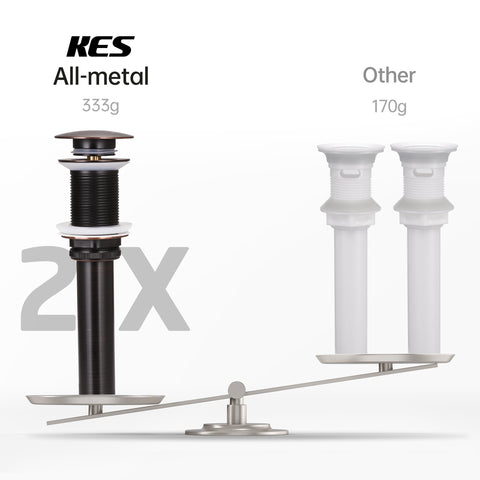 KES S2008D-ORB brass and stainless steel construction