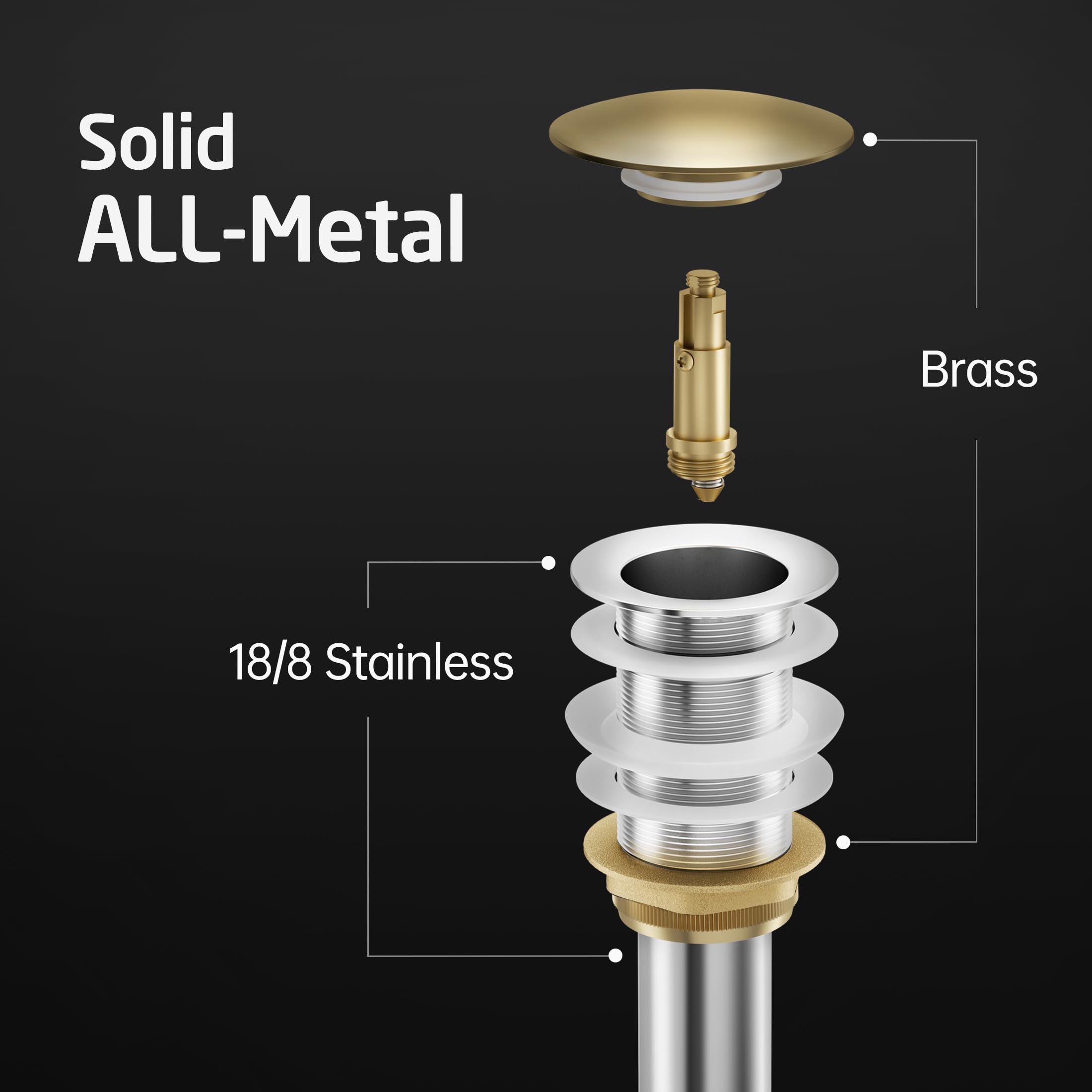 KES S2008D-ORB no-overflow design for vessel sinks