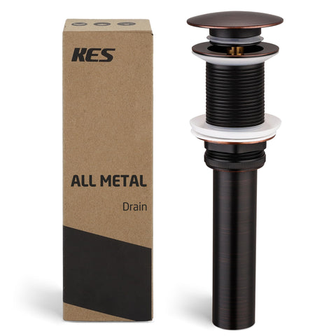 KES S2008D-ORB pop-up drain for vessel sink