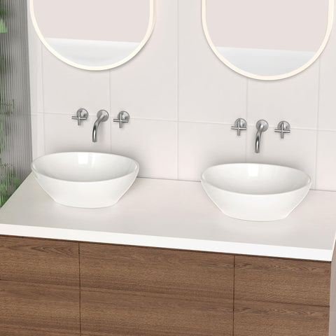 KES no-splash 5.2-inch depth helps keep countertops dry.