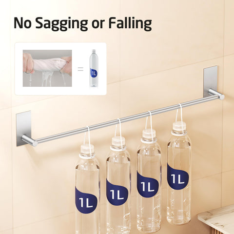 KES brushed stainless SUS304 towel bar close-up highlights premium finish.