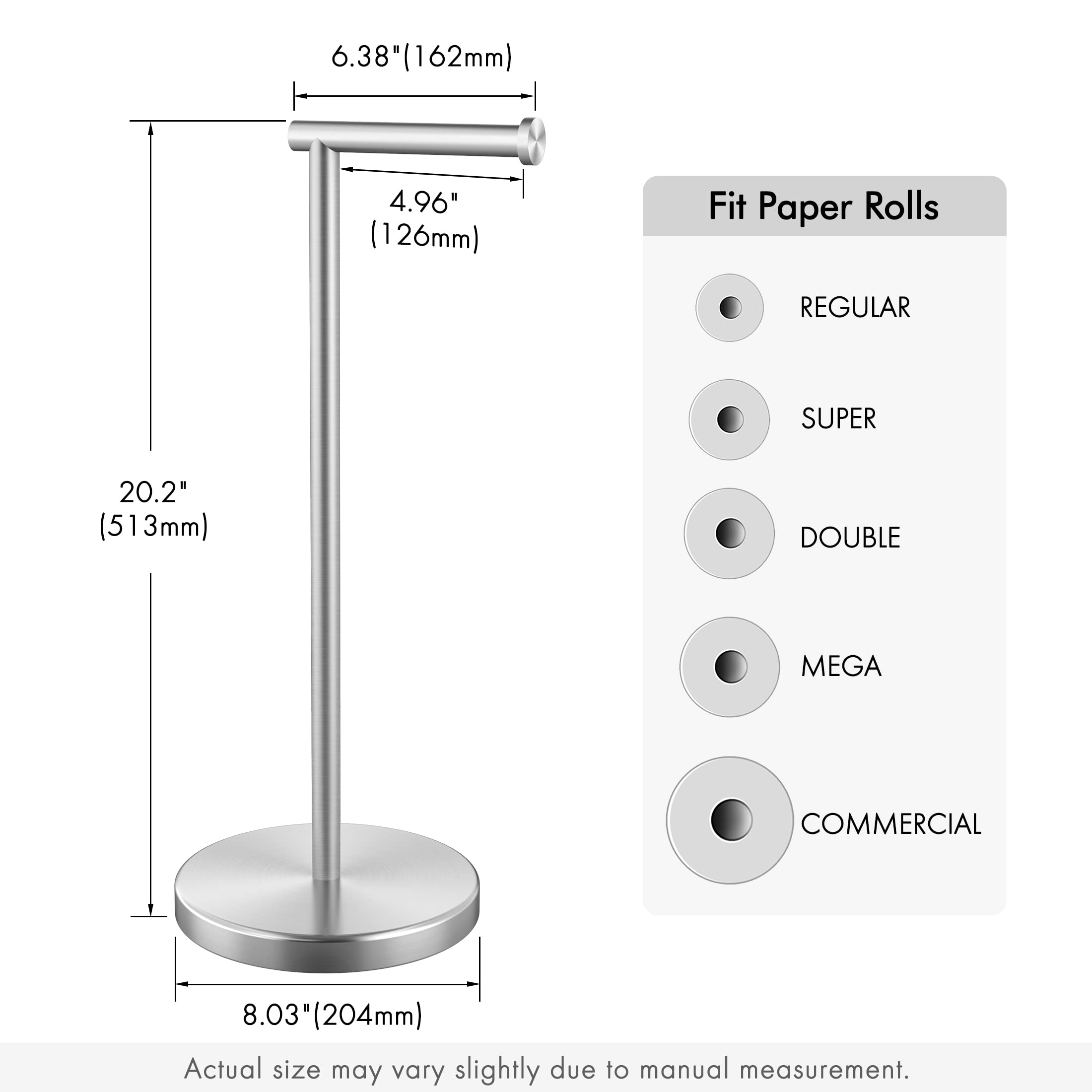 KES toilet paper holder stand cushion pads protect floors and reduce movement.