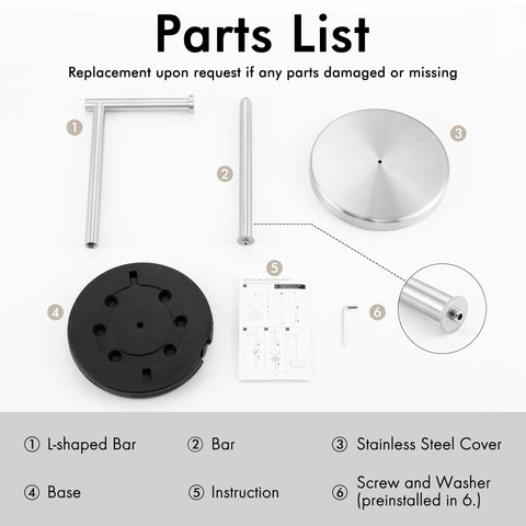 KES toilet paper holder stand rustproof stainless steel resists humidity in bathrooms.