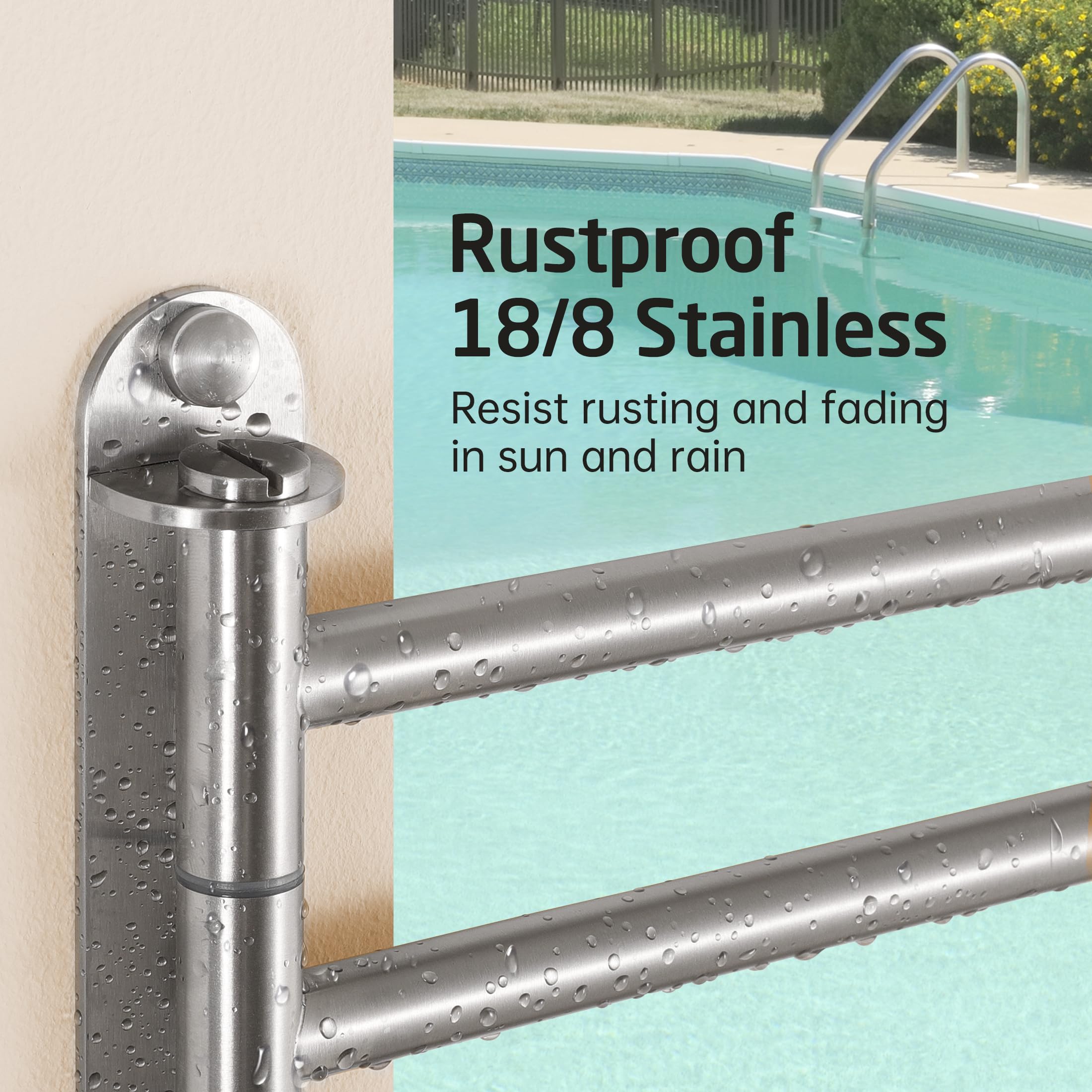 KES upgraded screws and anchors for stable mounting