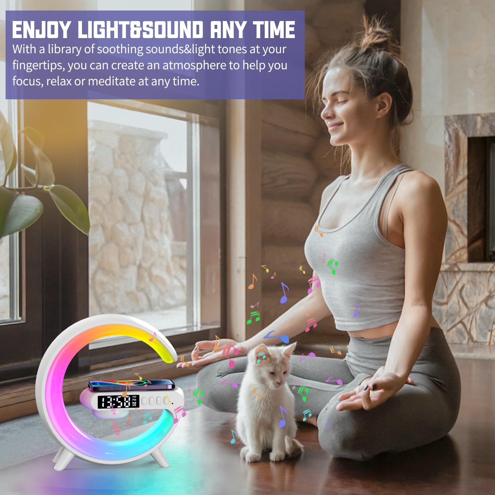 Kesefunm lamp alarm clock display for easy wake-up routines