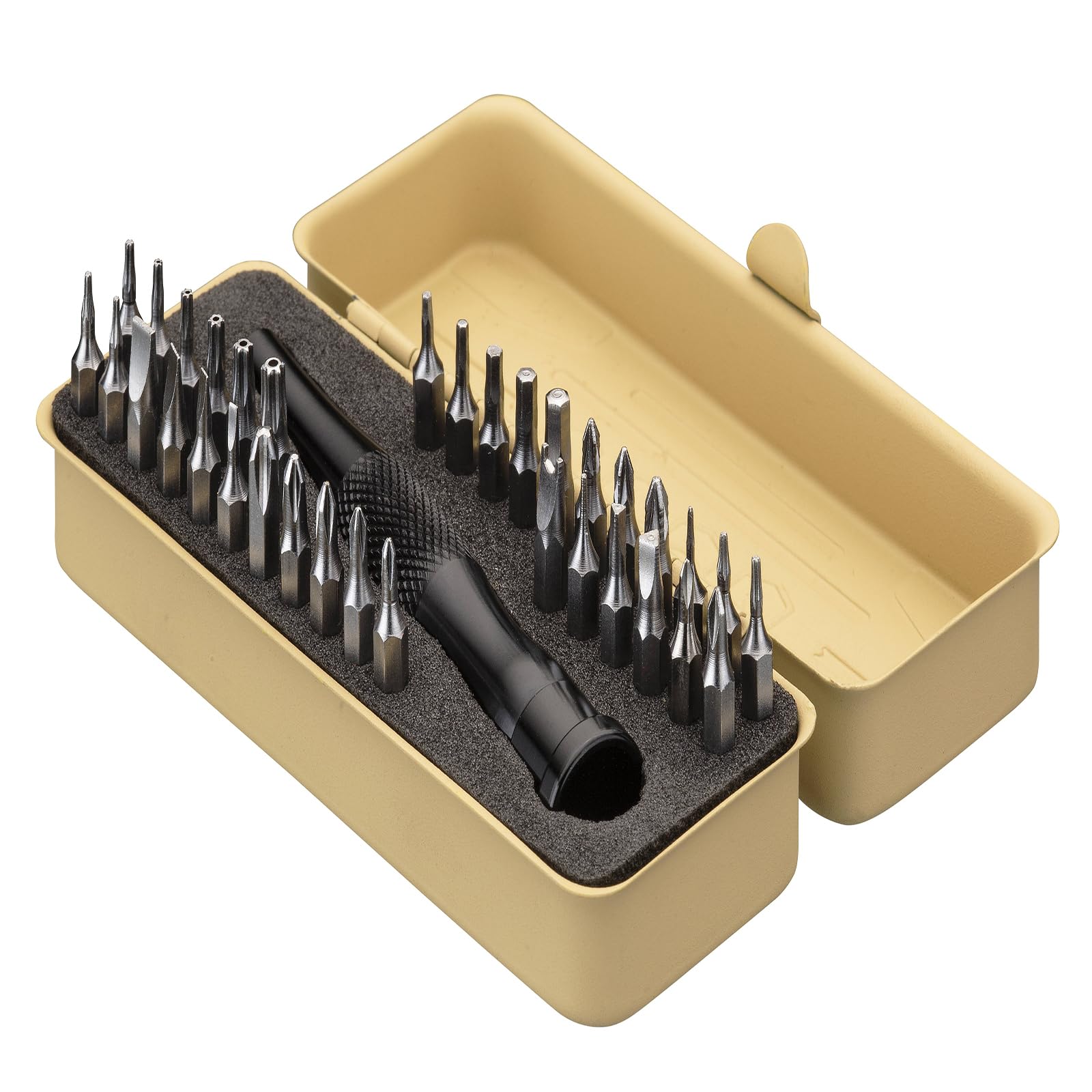 Magnetic bit holder attached for quick tool changes.