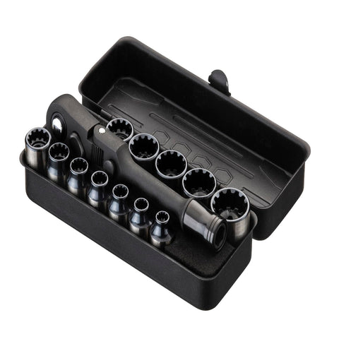 26-piece 1/4-inch drive bits including PH, SL, HX, TH, TX.