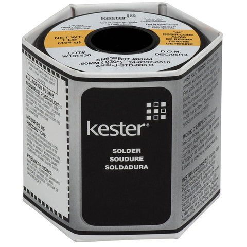 Kester 24-6337-0010 rosin-core solder spool for instant-wetting and bright joints